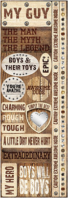 Ella & Viv Paper Company Wood Backgrounds Combo Sticker