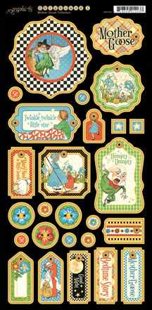 Graphic 45 Mother Goose Chipboard Die-Cuts 1