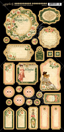 Graphic 45 Portrait Of A Lady Journaling Chipboard