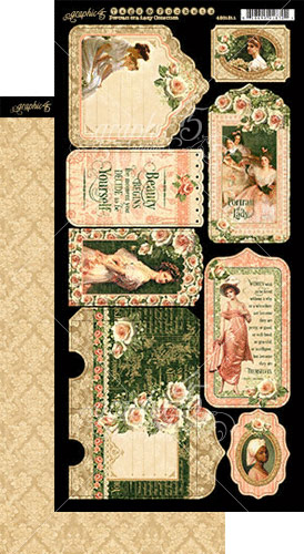 Graphic 45 Portrait Of A Lady Tags & Pockets