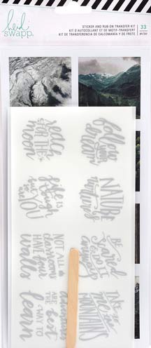 Heidi Swapp Wold Pack Sticker/Rubon