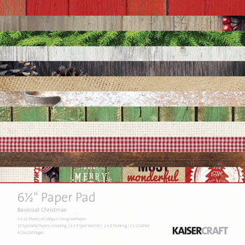 Kaisercraft Basecoat Christmas 6.5 x 6.5 Paper Pad