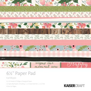 Kaisercraft Full Bloom 6.5 x 6.5 Paper Pad