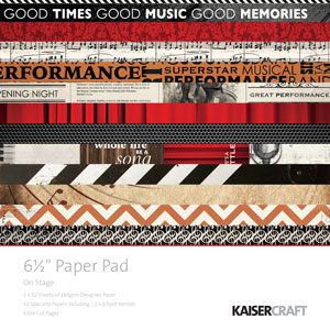 KaiserCraft On Stage 6x6 Paper Pad