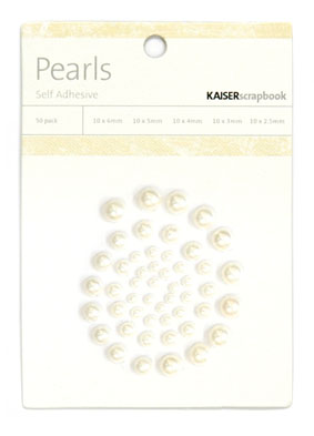 Kaiser Scrapbook Pearls Pearl