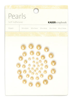 Kaiser Scrapbook Pearls Latte