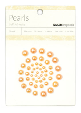 Kaiser Scrapbook Pearls Mango