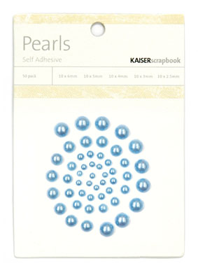 Kaiser Scrapbook Pearls Denim