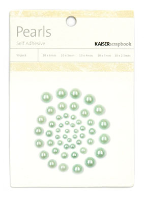 Kaiser Scrapbook Pearls Ice Green