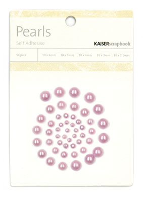 Kaiser Scrapbook Pearls Lavender
