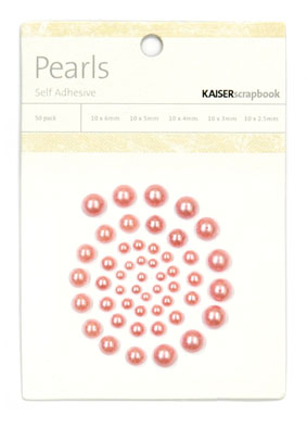 Kaiser Scrapbook Pearls Rose