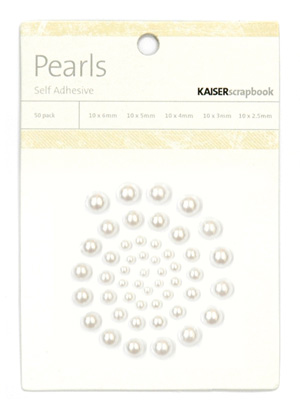 Kaiser Scrapbook Pearls Snow