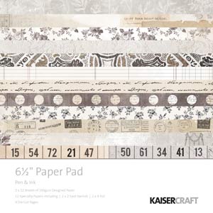 Kaisercraft Pen & Ink 6.5 x 65 Paper Pad