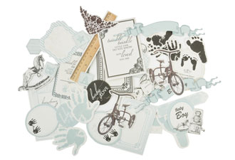Kaisercraft Pitter Patter Collectables Die-cuts Boy