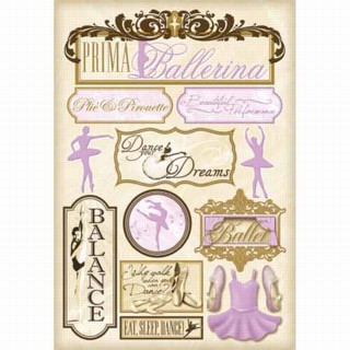 Karen Foster Ballerina Prima Ballerina Cardstock Stickers
