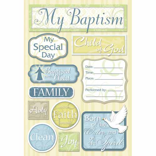 Karen Foster Baptism My Baptism Cardstock Sticker