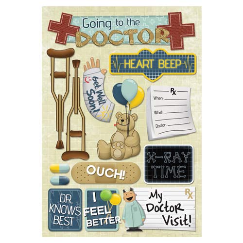 Karen Foster Doctor Visit My Doctor Visit Cardstock Stickers