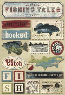 Karen Foster Fishing Tales Cardstock Stickers