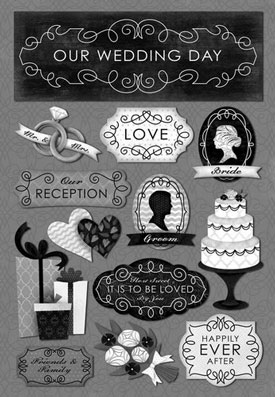 Karen Foster Our Wedding Story Happily Ever After Sticker