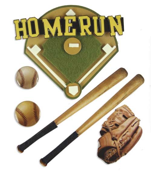 Karen Foster Homerun Stacked Sticker