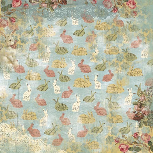 Karen Foster Vintage Easter Bunnies and Lace