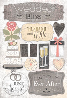 Karen Foster Wedding 12 Husband And Wife Cardstock Sticker