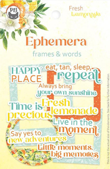 P13 Fresh Lemonade Ephemera Frames & Words