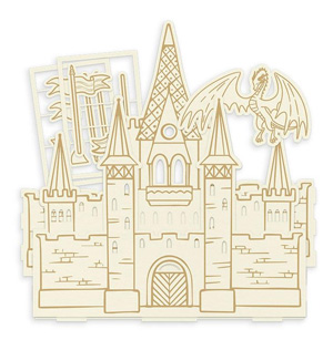P13 Once Upon A Time CB Embellishment 3D Castle
