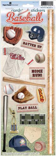 Paper House Producitons Baseball 2 Cardstock Sticker