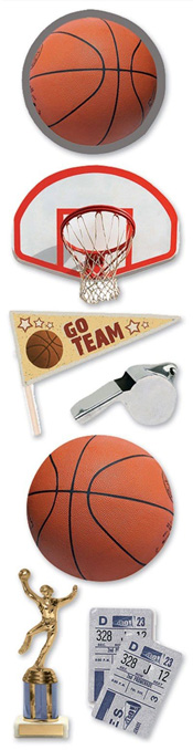 Paper House Productions Basketball 3D Embellishments