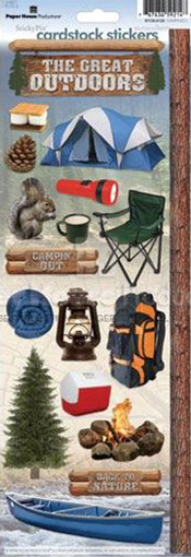 Paper House Productions Camping 2 Cardstocck Sticker