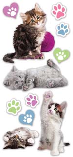 Paper House Productions Cats Kittens Puffy Sticker