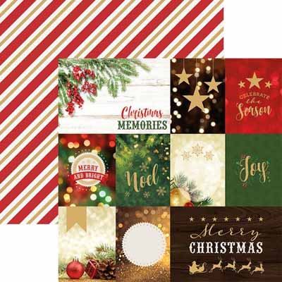 Paper House Productions Christmas Joy Tags Foil