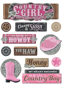 Paper House Productions Country Girl Chipoxy Stickers
