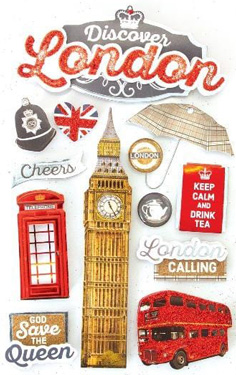 Paper House Productions Discover England 3D Sticker