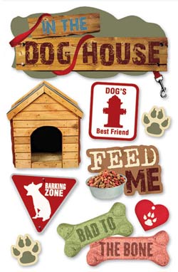 Paper House Productions Dog 3D STicker
