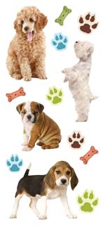 Paper House Productions Puppies Puffy Sticker