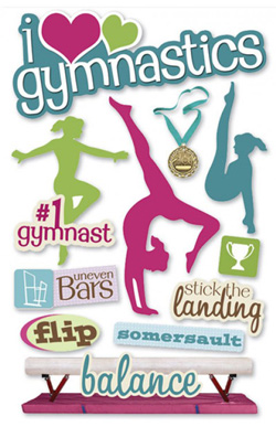 Paper House Productions Gymnastics 3D Sticker