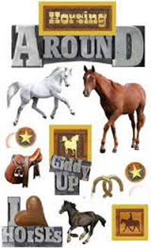 Paper House Productions Horsing Around 3D Sticker