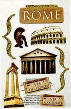Paper House Productions Italy Rome 3D Sticker