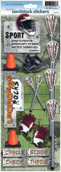 Paper House Lacrosse Cardstock Sticker