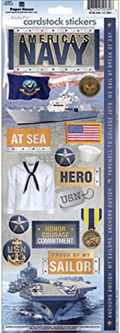 Paper House Military Navy CS Sticker