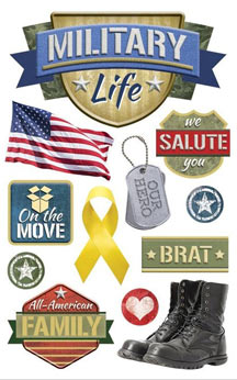 Paper House Military Life 3D Sticker