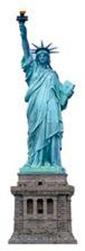 Paper House Productions Mini Cut Out Statue Of Liberty