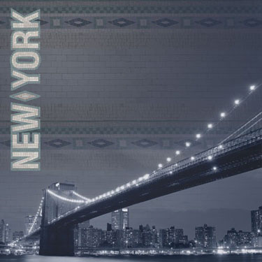 Paper House Productions New York City Manhattan Skyline Glitter