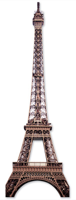 Paper House Productions Paris Eiffel Tower Slim 3D Sticker