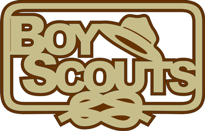 Petticoat Parlor Laser Die-Cut Boy Scouts