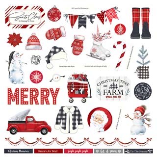 PhotoPlay Christmas Cheer 12x12 Element Stickers