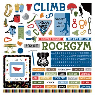 PhotoPlay Rock Climbing 12x12 Element Sticker