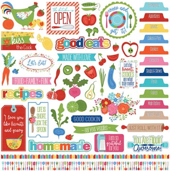 PhotoPlay What's Cooking 12x12 Element Sticker